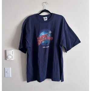 Vintage Y2K 90s 1998 Planet Hollywood Orlando T Shirt Mens XXL Cotton